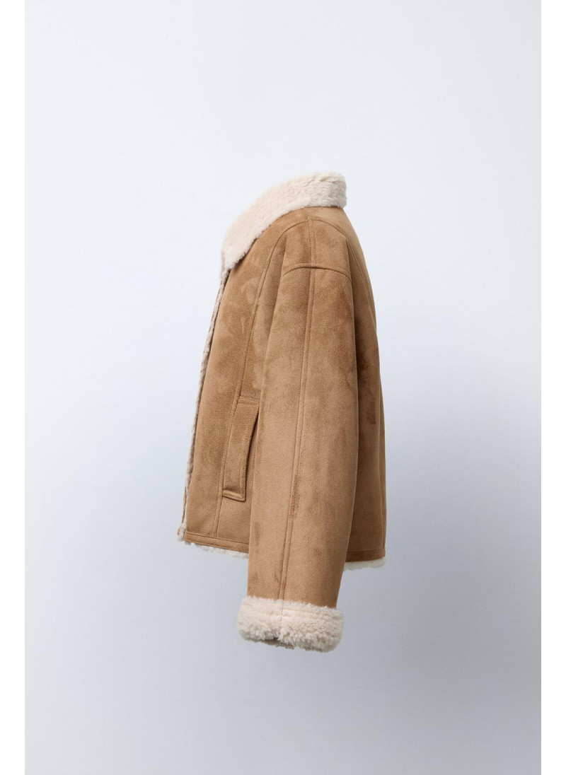 Двухсторонняя куртка из искусственного меха Двухсторонняя куртка из искусственного меха