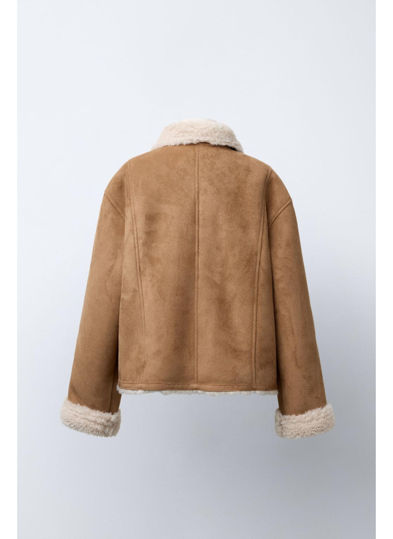 Двухсторонняя куртка из искусственного меха Двухсторонняя куртка из искусственного меха