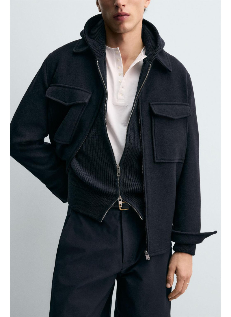 КУРТКА-РУБАШКА REGULAR FIT С ШЕРСТЬЮ КУРТКА-РУБАШКА REGULAR FIT С ШЕРСТЬЮ