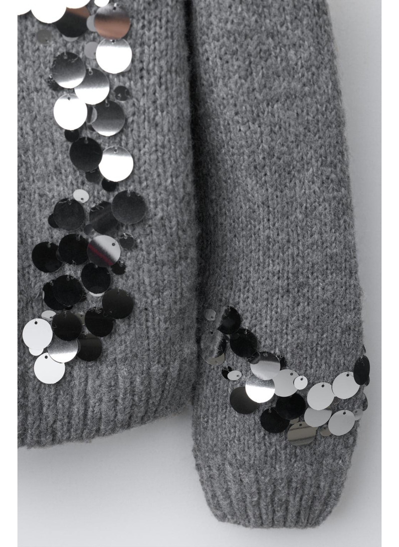 ТРИКОТАЖНЫЙ СВИТЕР С ПАЙЕТКАМИ ТРИКОТАЖНЫЙ СВИТЕР С ПАЙЕТКАМИ