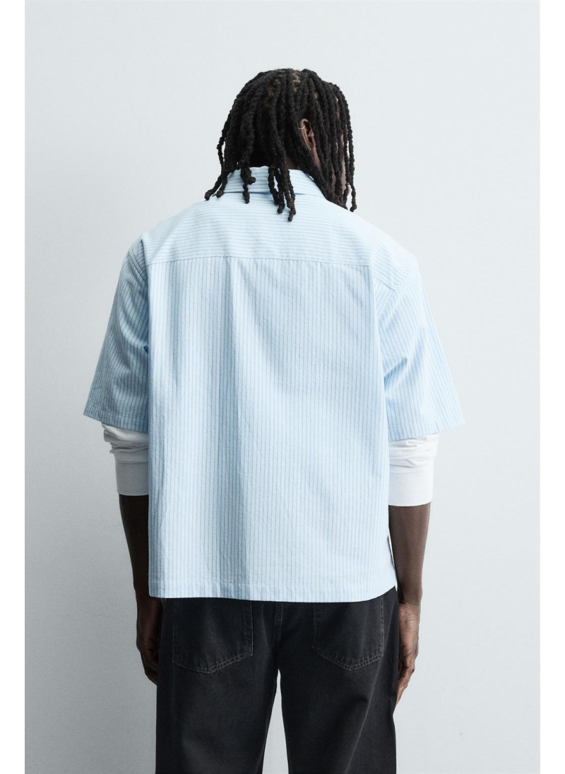 Рубашка с вышивкой полосатая Рубашка с вышивкой полосатая