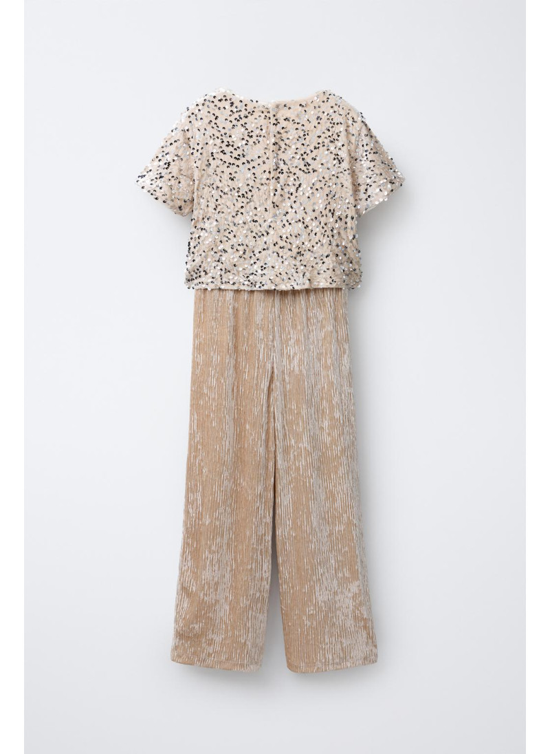 ДЛИННЫЙ КОМБИНЕЗОН С ПАЙЕТКАМИ ИЗ ВЕЛЬВЕТА ДЛИННЫЙ КОМБИНЕЗОН С ПАЙЕТКАМИ ИЗ ВЕЛЬВЕТА