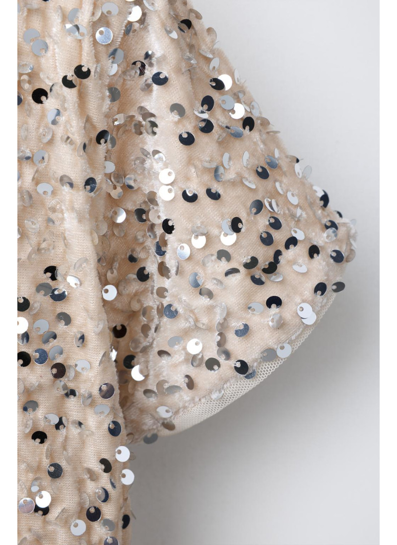 ДЛИННЫЙ КОМБИНЕЗОН С ПАЙЕТКАМИ ИЗ ВЕЛЬВЕТА ДЛИННЫЙ КОМБИНЕЗОН С ПАЙЕТКАМИ ИЗ ВЕЛЬВЕТА