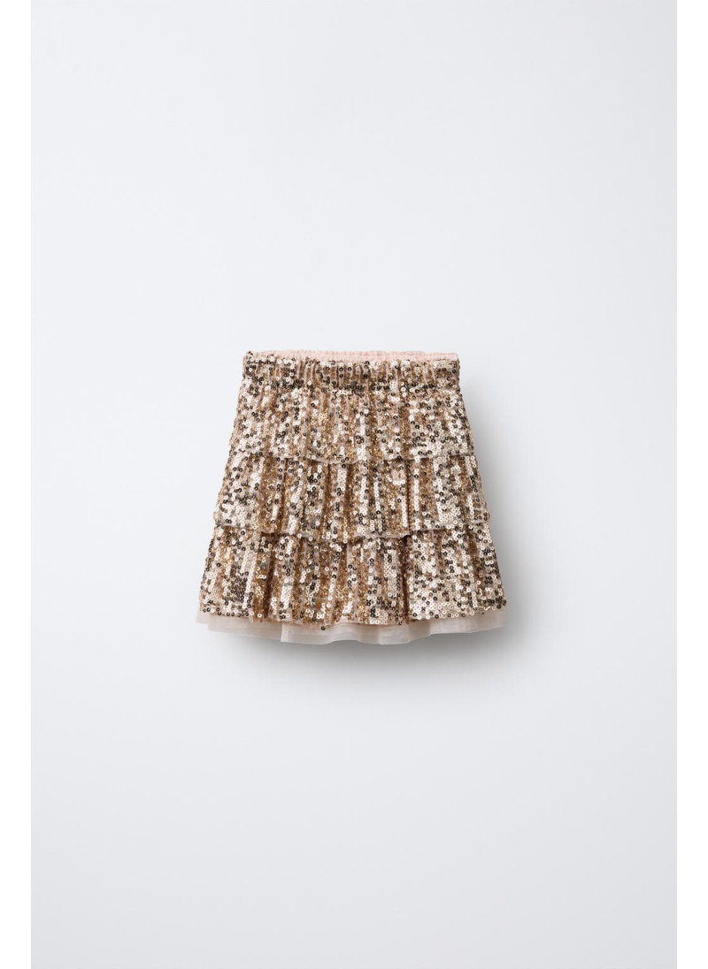 Юбка с оборками и пайетками Юбка с оборками и пайетками