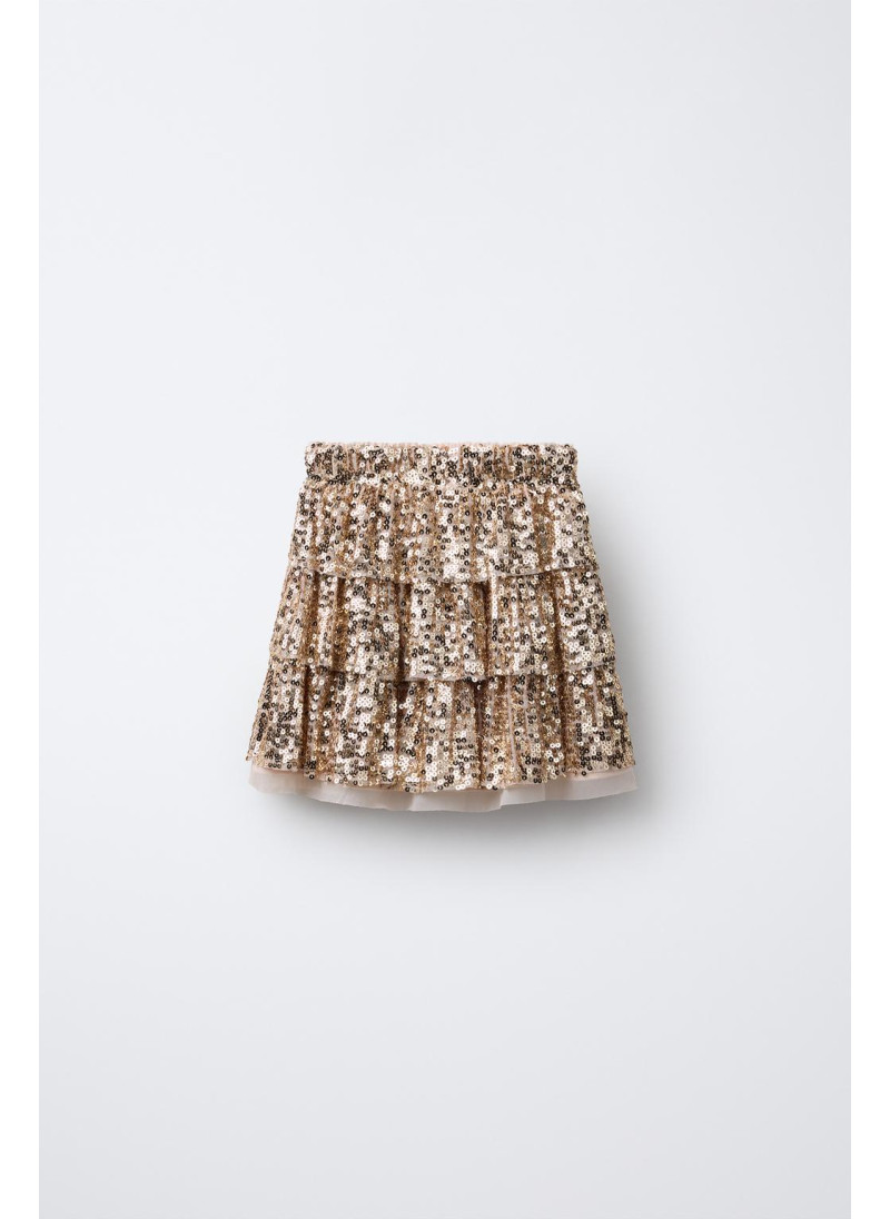 Юбка с оборками и пайетками Юбка с оборками и пайетками