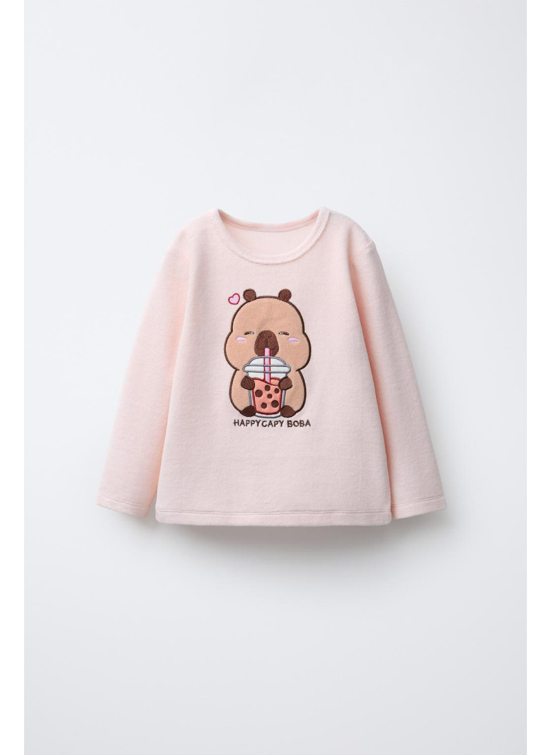 Пижама из велюра с капибарами capyfun © zara на 1 1/2 - 6 лет Пижама из велюра с капибарами capyfun © zara на 1 1/2 - 6 лет