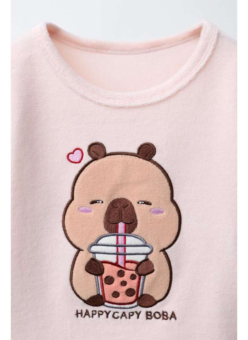 Пижама из велюра с капибарами capyfun © zara на 1 1/2 - 6 лет Пижама из велюра с капибарами capyfun © zara на 1 1/2 - 6 лет