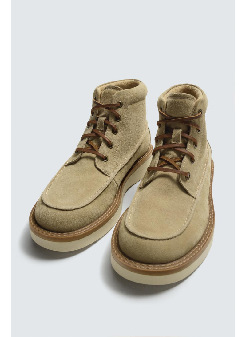 КОЖАНЫЕ БОТИНКИ СО ШНУРОВКОЙ КОЖАНЫЕ БОТИНКИ СО ШНУРОВКОЙ