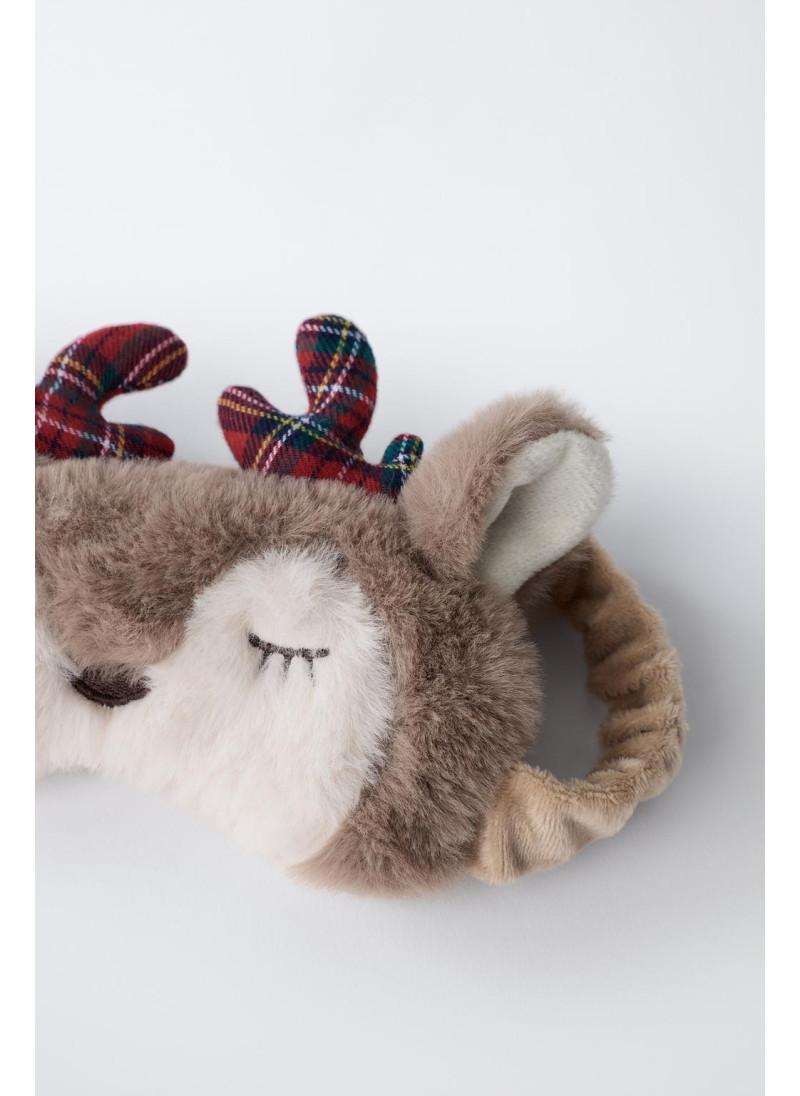 Маска для сна с искусственным мехом оленя Маска для сна с искусственным мехом оленя