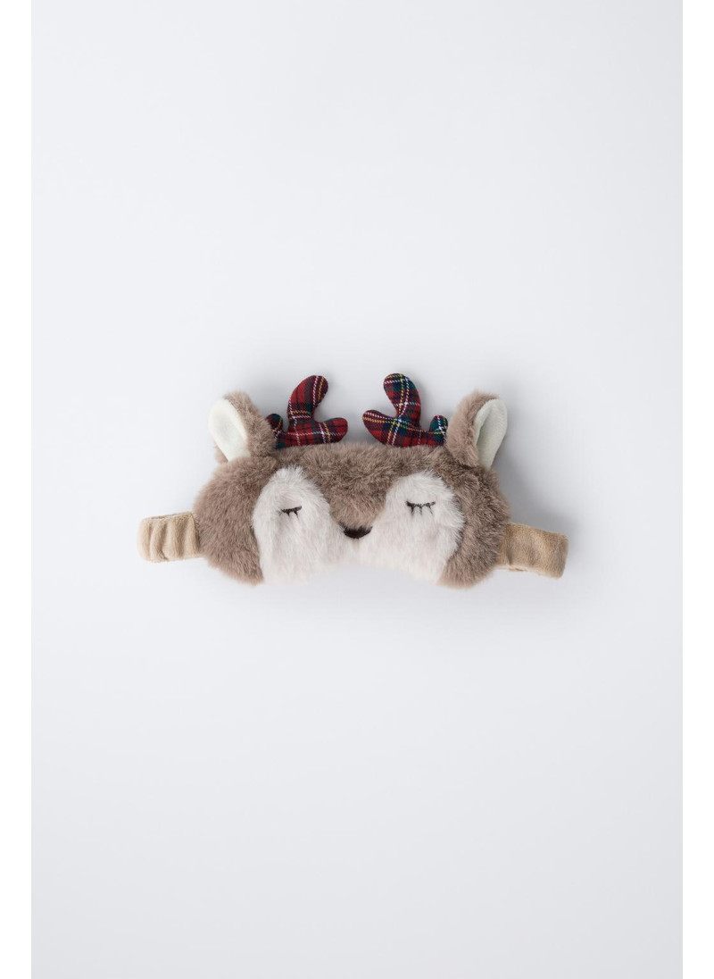 Маска для сна с искусственным мехом оленя Маска для сна с искусственным мехом оленя