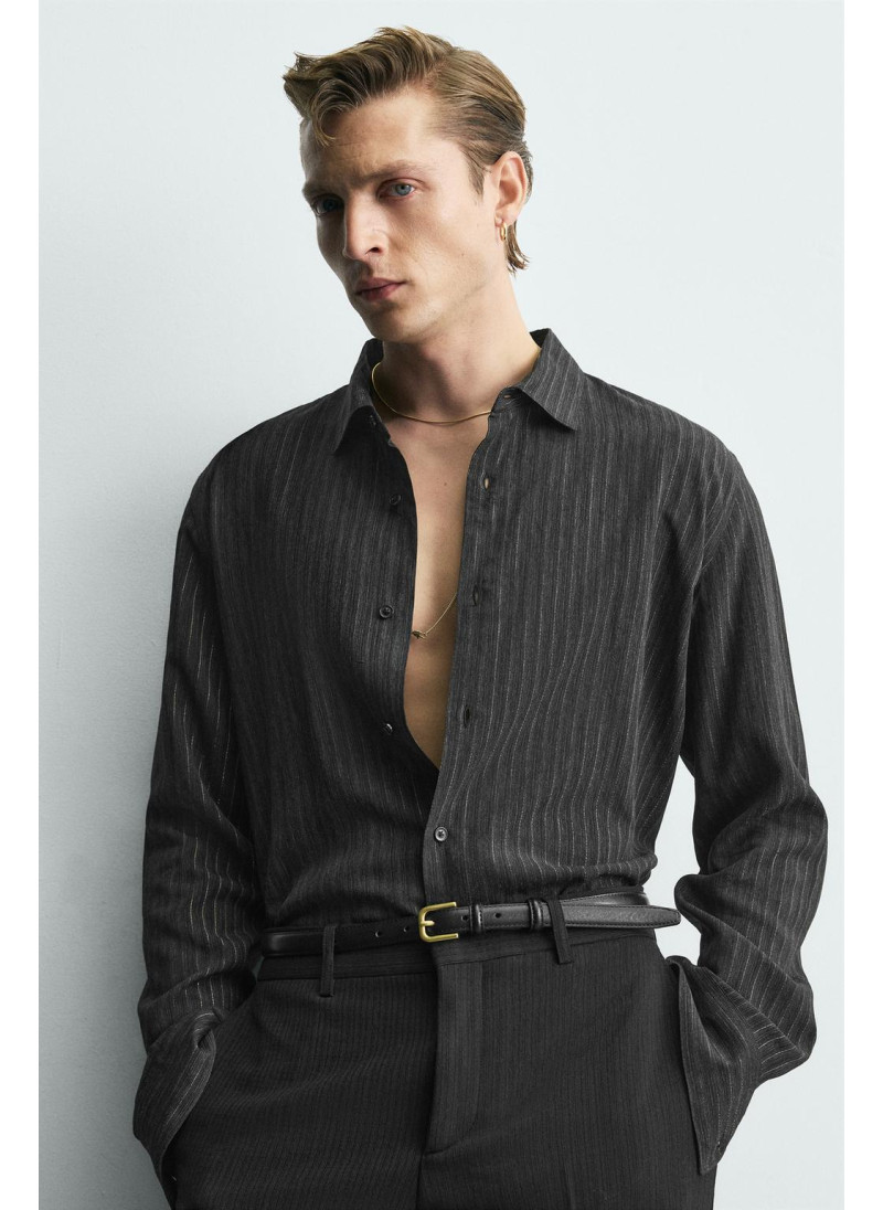 Рубашка с блеском в полоску limited edition Рубашка с блеском в полоску limited edition