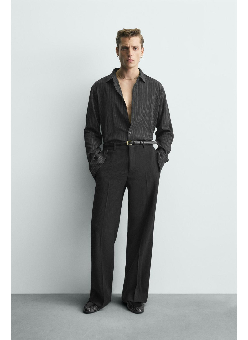 Рубашка с блеском в полоску...