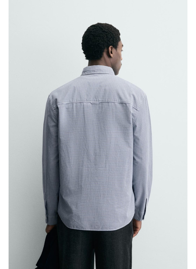 РУБАШКА В КЛЕТКУ ИЗ РЕЛЬЕФНОЙ ТКАНИ РУБАШКА В КЛЕТКУ ИЗ РЕЛЬЕФНОЙ ТКАНИ