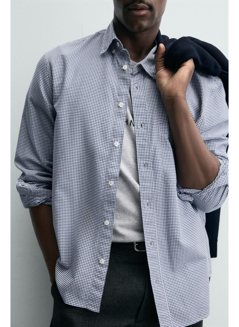 РУБАШКА В КЛЕТКУ ИЗ РЕЛЬЕФНОЙ ТКАНИ РУБАШКА В КЛЕТКУ ИЗ РЕЛЬЕФНОЙ ТКАНИ