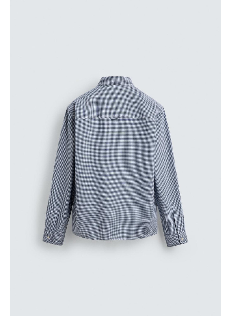 РУБАШКА В КЛЕТКУ ИЗ РЕЛЬЕФНОЙ ТКАНИ РУБАШКА В КЛЕТКУ ИЗ РЕЛЬЕФНОЙ ТКАНИ