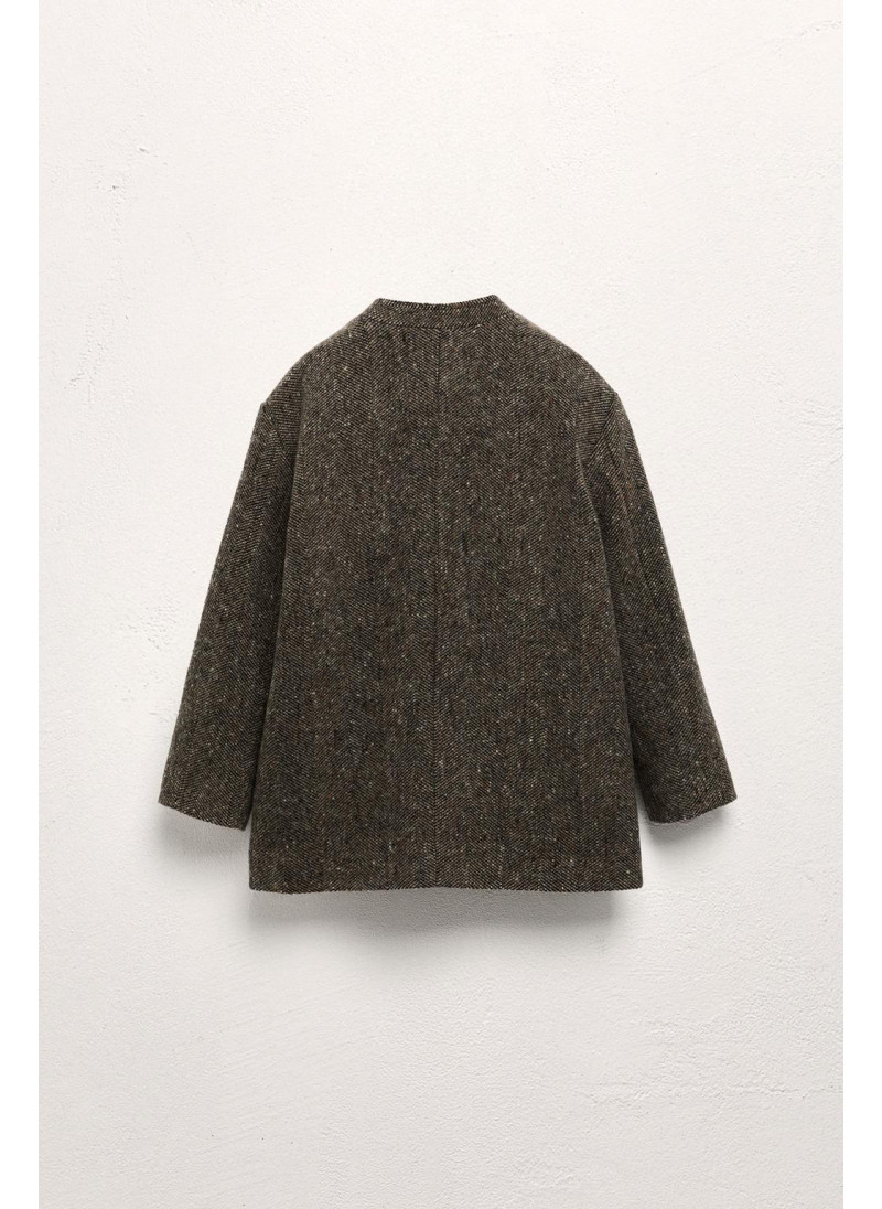 Пальто с отложным воротником из шерсти ограниченной коллекции 2-5 лет Пальто с отложным воротником из шерсти ограниченной коллекции 2-5 лет