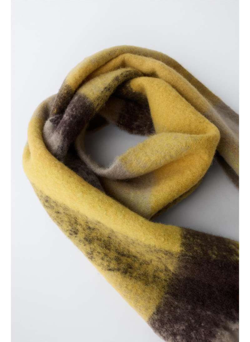 БОЛЬШОЙ ШАРФ В КЛЕТКУ С ШЕРСТЬЮ БОЛЬШОЙ ШАРФ В КЛЕТКУ С ШЕРСТЬЮ