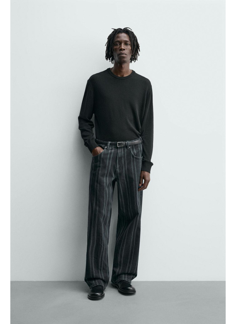 Джинсы в полоску свободног�...