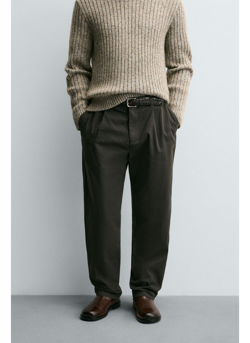 БРЮКИ REGULAR FIT СО СКЛАДКАМИ БРЮКИ REGULAR FIT СО СКЛАДКАМИ