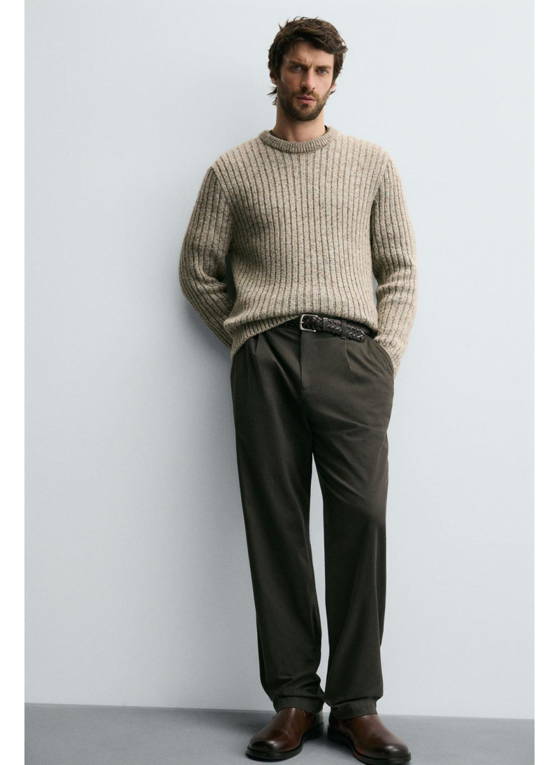 БРЮКИ REGULAR FIT СО СКЛАДКАМИ БРЮКИ REGULAR FIT СО СКЛАДКАМИ