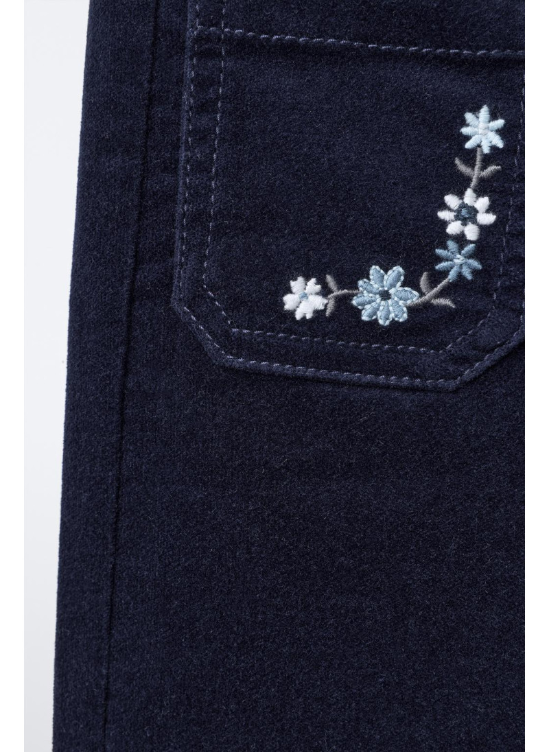 БАРХАТНЫЕ БРЮКИ С ВЫШИВКОЙ В ВИДЕ ЦВЕТОВ БАРХАТНЫЕ БРЮКИ С ВЫШИВКОЙ В ВИДЕ ЦВЕТОВ