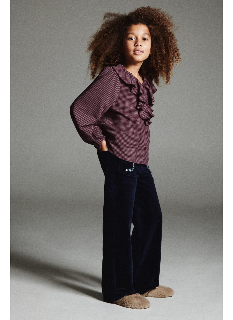 БАРХАТНЫЕ БРЮКИ С ВЫШИВКОЙ ...