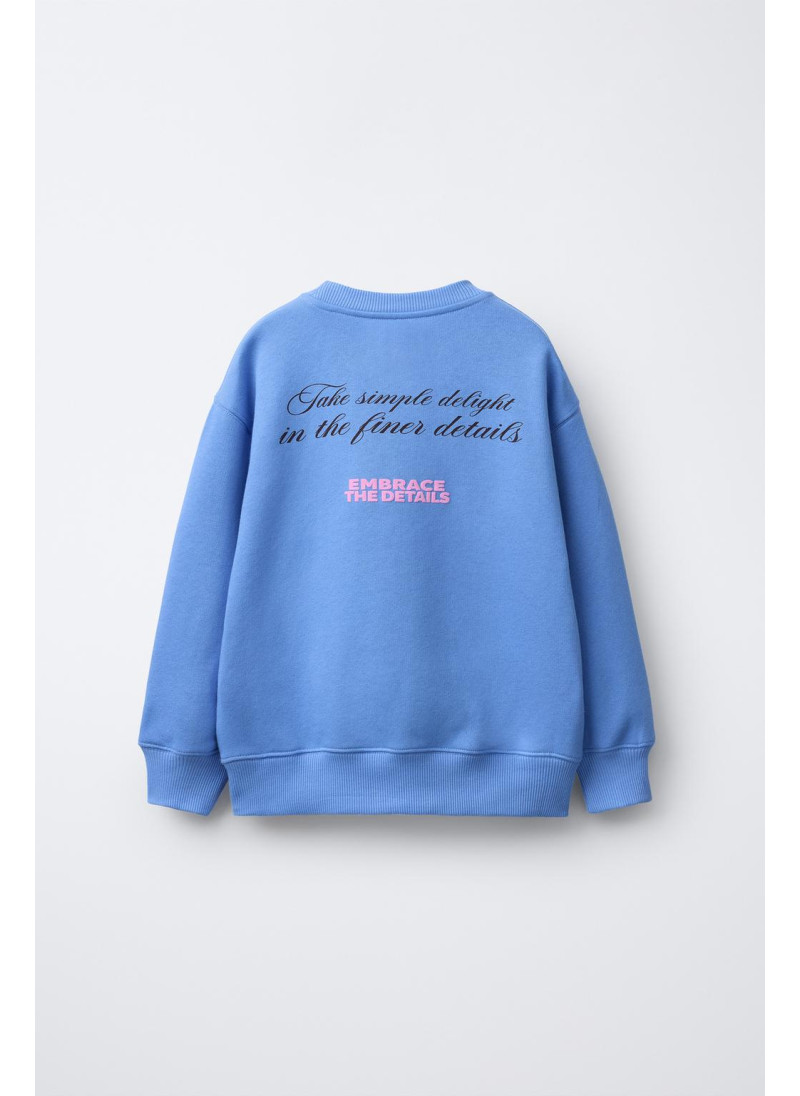 Толстовка с принтом медведя и слоганом Толстовка с принтом медведя и слоганом