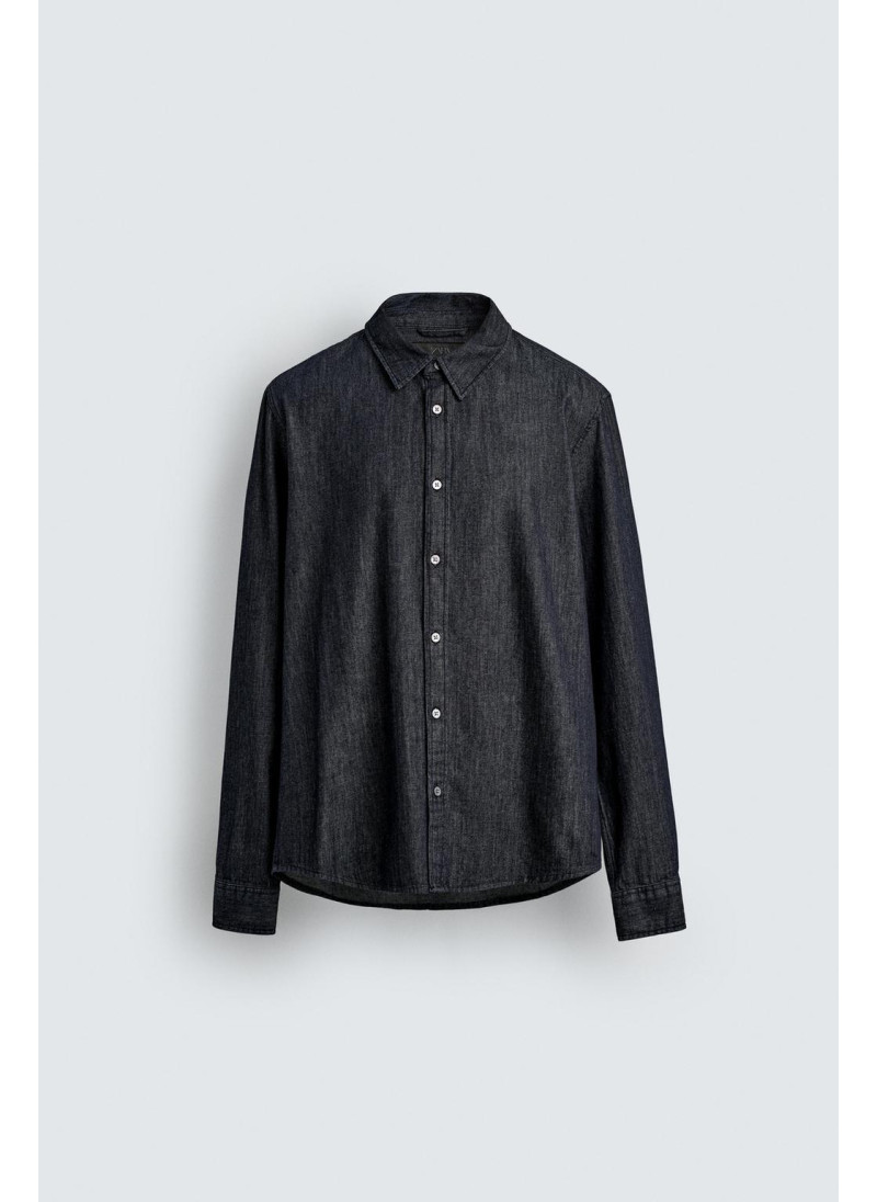 ДЖИНСОВАЯ РУБАШКА КЛАССИЧЕСКОГО КРОЯ ДЖИНСОВАЯ РУБАШКА КЛАССИЧЕСКОГО КРОЯ