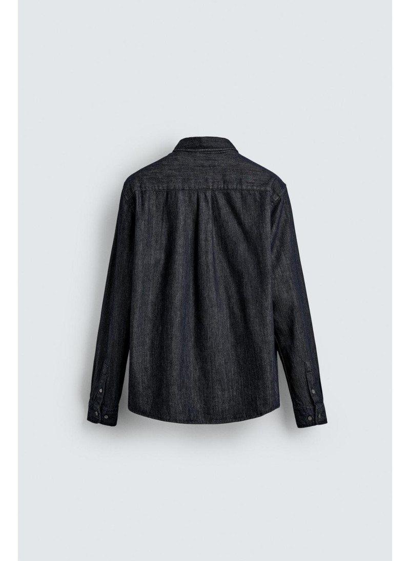 ДЖИНСОВАЯ РУБАШКА КЛАССИЧЕСКОГО КРОЯ ДЖИНСОВАЯ РУБАШКА КЛАССИЧЕСКОГО КРОЯ
