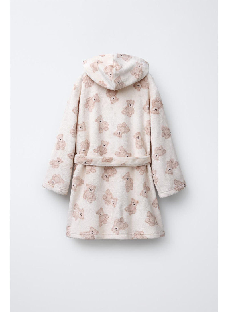 Халат из флиса с медведями Халат из флиса с медведями