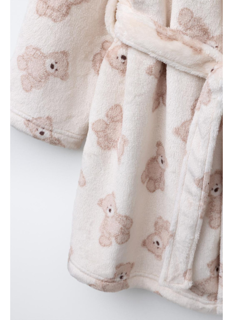 Халат из флиса с медведями Халат из флиса с медведями