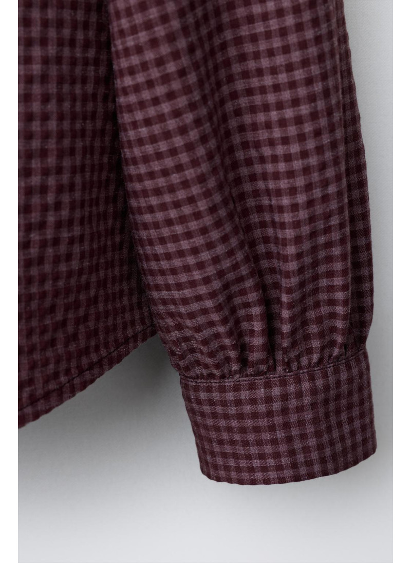 Рубашка в клетку с оборками Рубашка в клетку с оборками