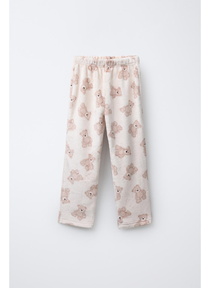 Пижама 6-14 лет с теплым принтом медвежонка Пижама 6-14 лет с теплым принтом медвежонка