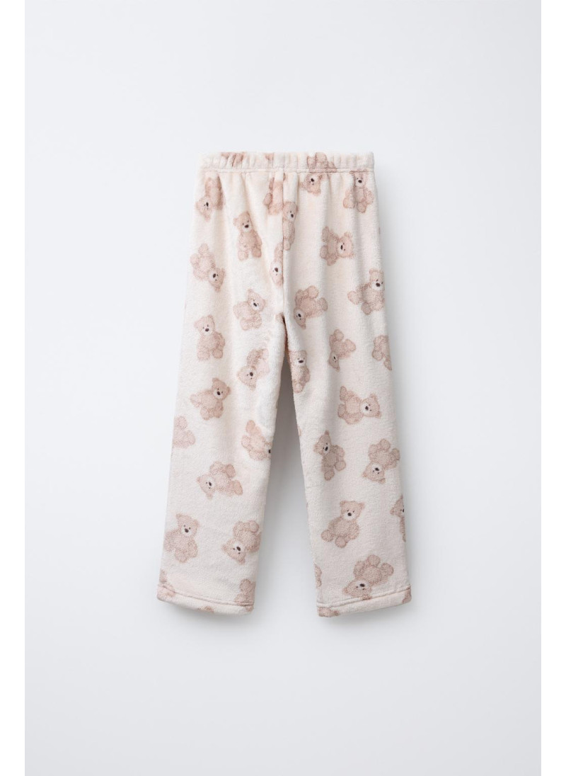 Пижама 6-14 лет с теплым принтом медвежонка Пижама 6-14 лет с теплым принтом медвежонка