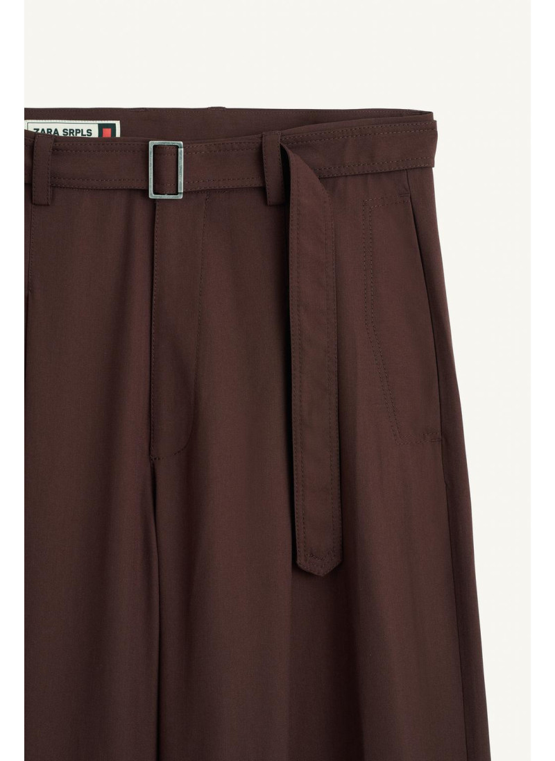 Широкие брюки из шерсти и вискозы Широкие брюки из шерсти и вискозы