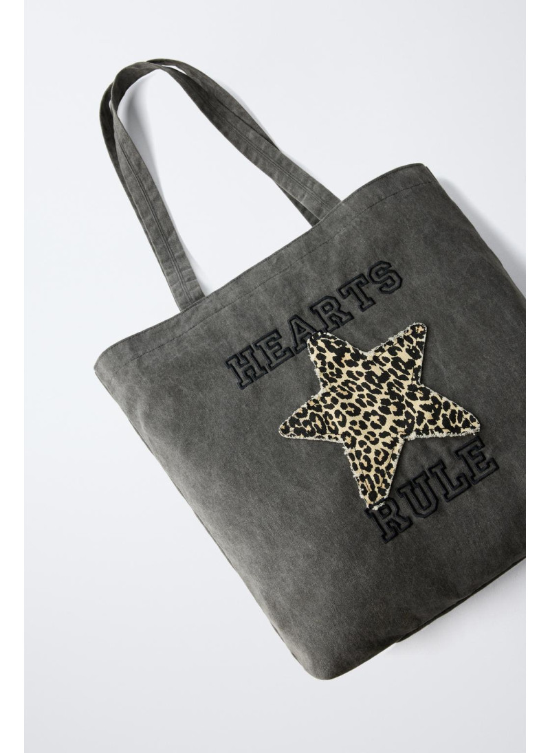 ДЖИНСОВАЯ СУМКА-ШОПЕР С ЗВЕЗДОЙ ДЖИНСОВАЯ СУМКА-ШОПЕР С ЗВЕЗДОЙ