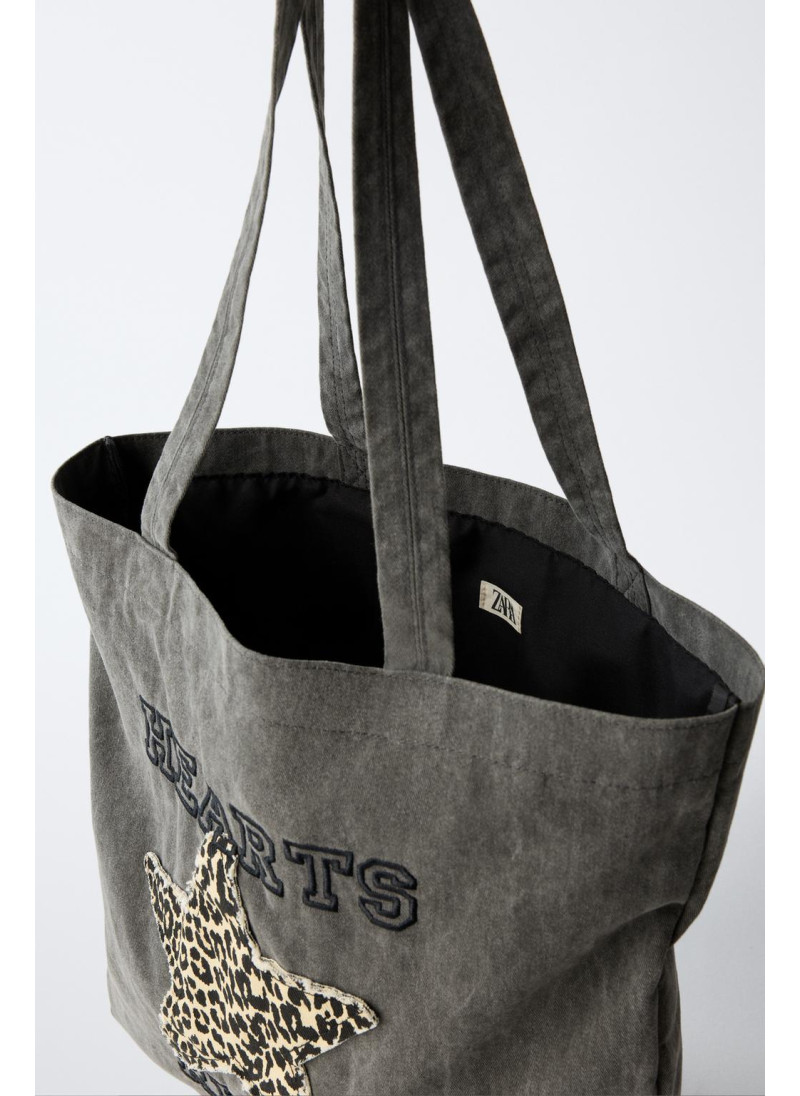 ДЖИНСОВАЯ СУМКА-ШОПЕР С ЗВЕЗДОЙ ДЖИНСОВАЯ СУМКА-ШОПЕР С ЗВЕЗДОЙ