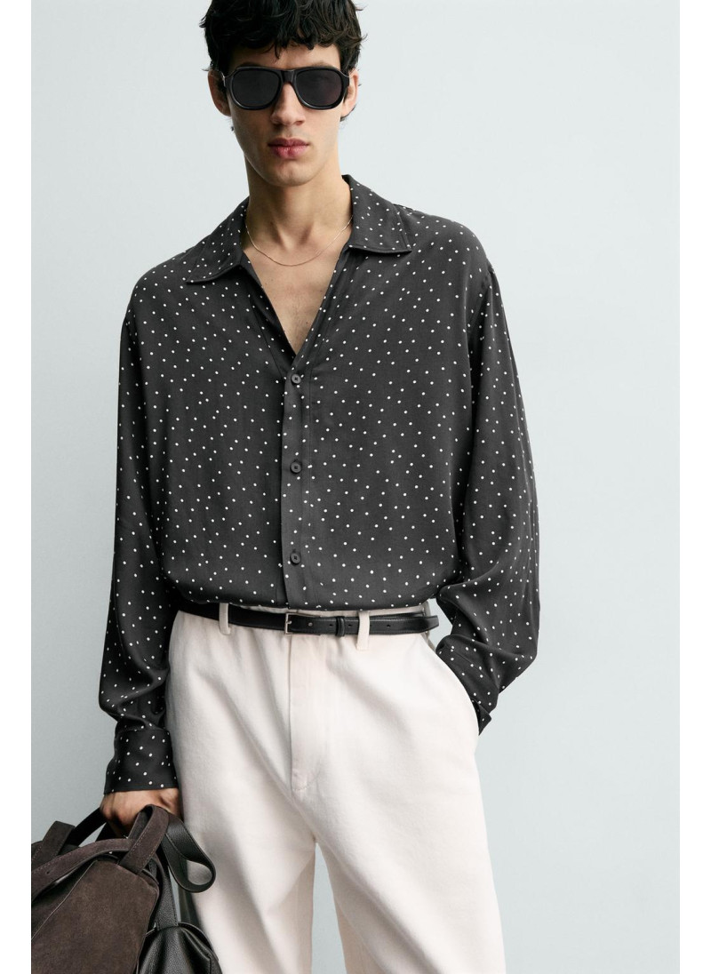 Рубашка в горох zara Рубашка в горох zara