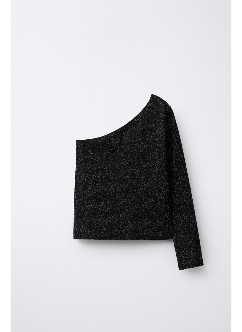 Светлый асимметричный свитер с блеском Светлый асимметричный свитер с блеском