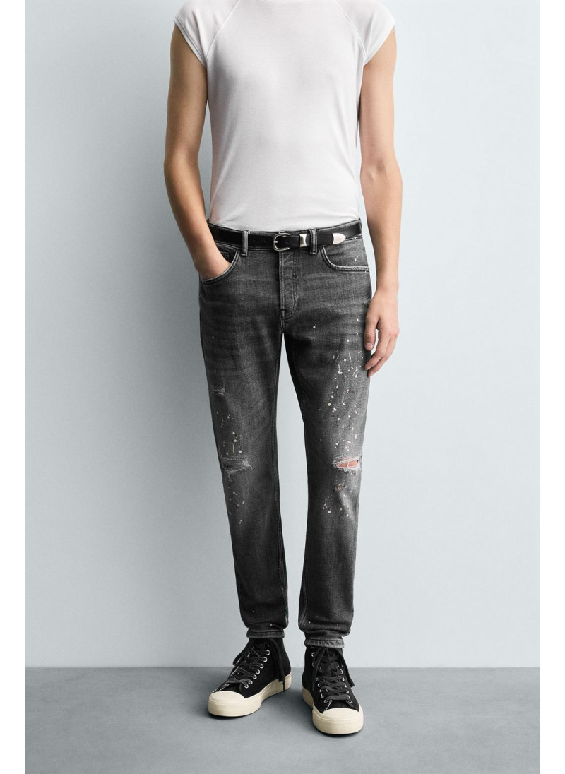 ДЖИНСЫ SKINNY FIT С ДЫРАМИ ДЖИНСЫ SKINNY FIT С ДЫРАМИ