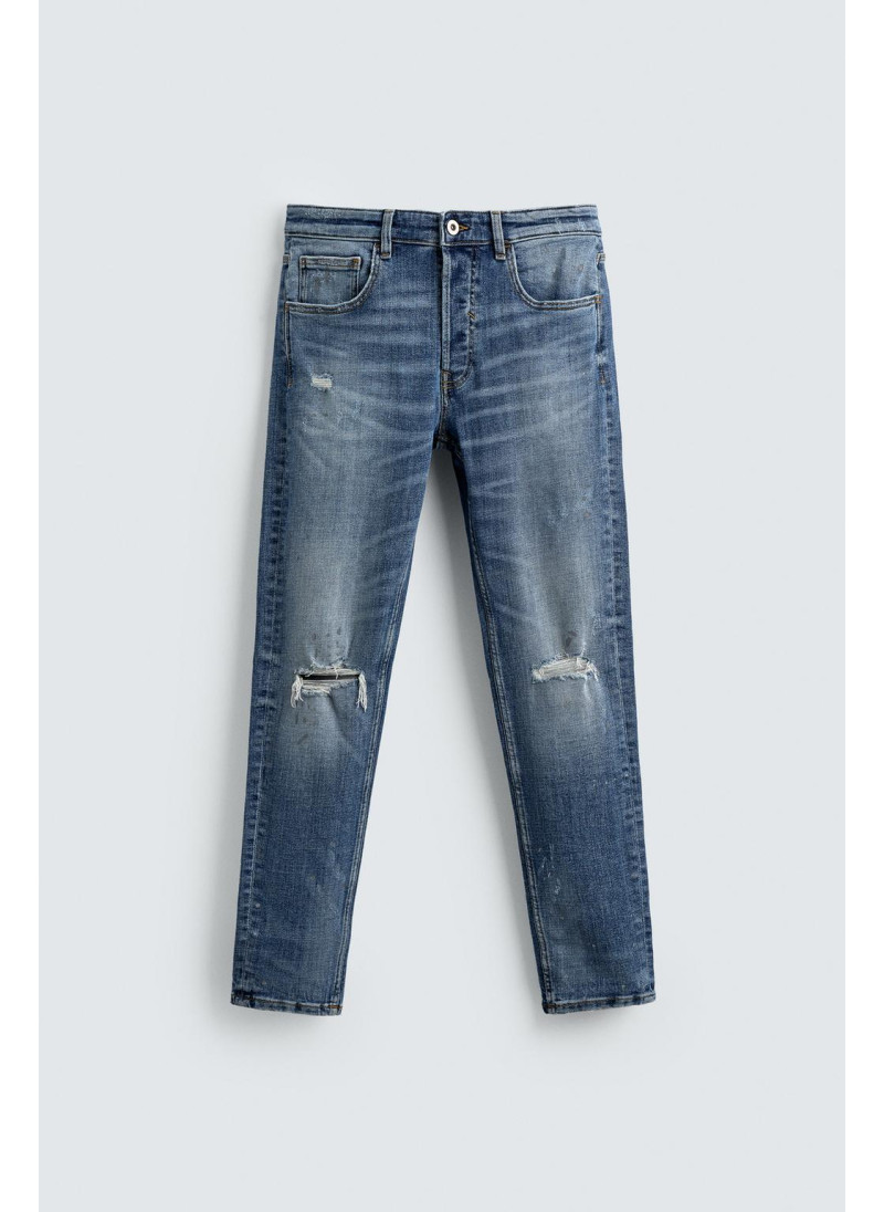 ДЖИНСЫ SKINNY FIT С ДЫРАМИ ДЖИНСЫ SKINNY FIT С ДЫРАМИ