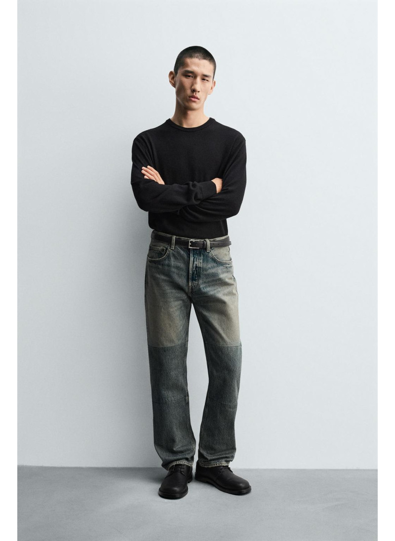 ДЖИНСЫ STRAIGHT FIT СО ШВАМИ