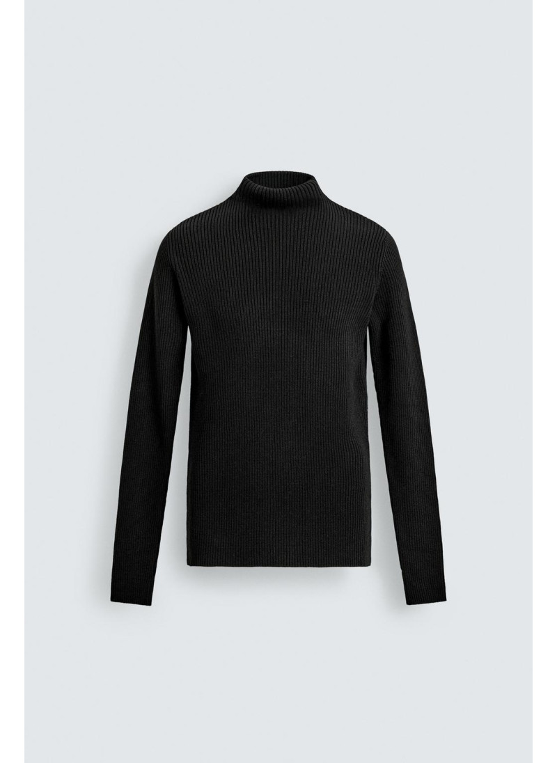 СВИТЕР В РУБЧИК С ВОРОТНИКОМ-СТОЙКОЙ СВИТЕР В РУБЧИК С ВОРОТНИКОМ-СТОЙКОЙ