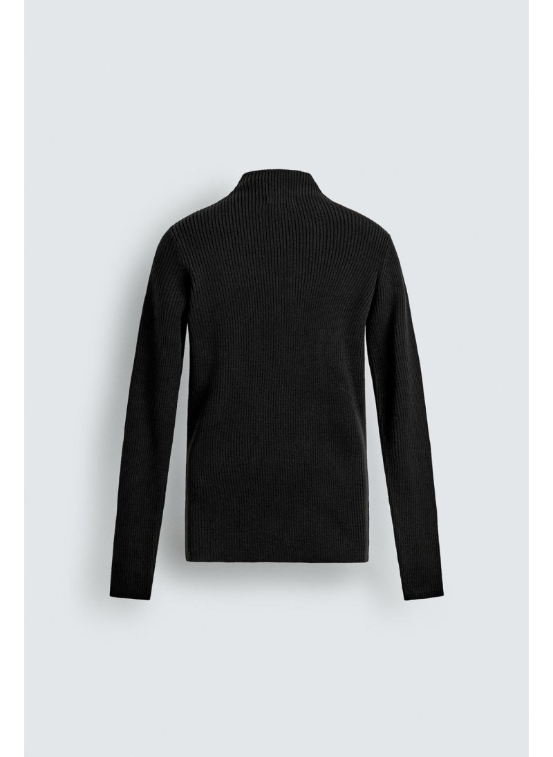 СВИТЕР В РУБЧИК С ВОРОТНИКОМ-СТОЙКОЙ СВИТЕР В РУБЧИК С ВОРОТНИКОМ-СТОЙКОЙ