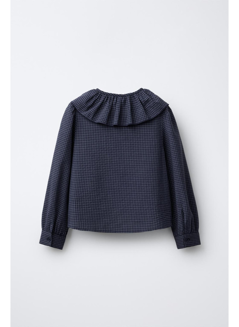 РУБАШКА С ВОЛАНАМИ В КЛЕТКУ ВИШИ РУБАШКА С ВОЛАНАМИ В КЛЕТКУ ВИШИ