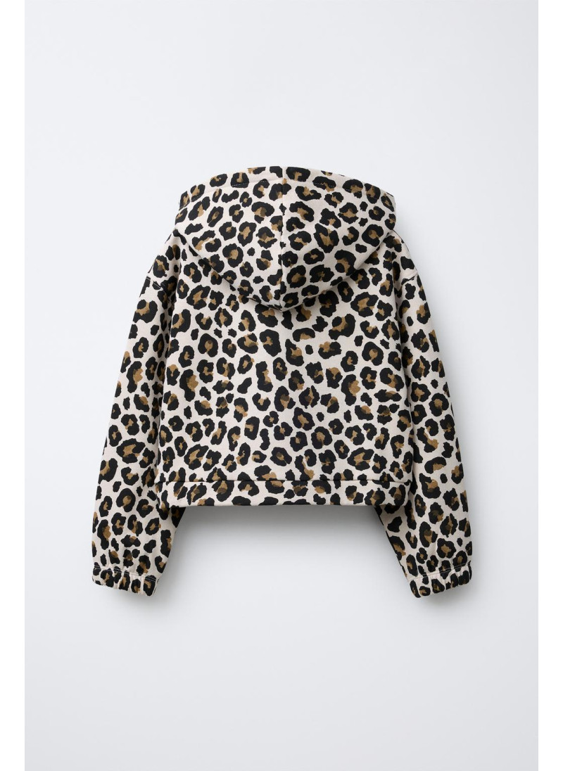 ХУДИ С КАПЮШОНОМ И АНИМАЛИСТИЧЕСКИМ ПРИНТОМ ХУДИ С КАПЮШОНОМ И АНИМАЛИСТИЧЕСКИМ ПРИНТОМ