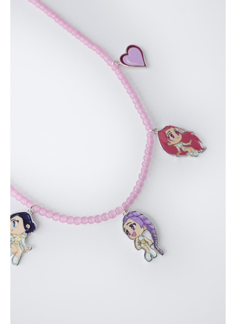 Ожерелье kpop demon hunters™ netflix © с мультиподвесом Ожерелье kpop demon hunters™ netflix © с мультиподвесом