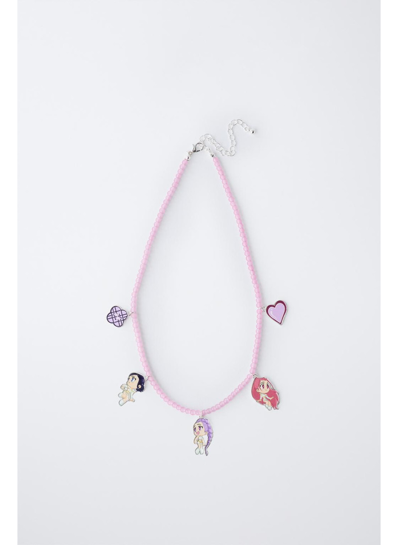 Ожерелье kpop demon hunters™ netflix © с мультиподвесом Ожерелье kpop demon hunters™ netflix © с мультиподвесом