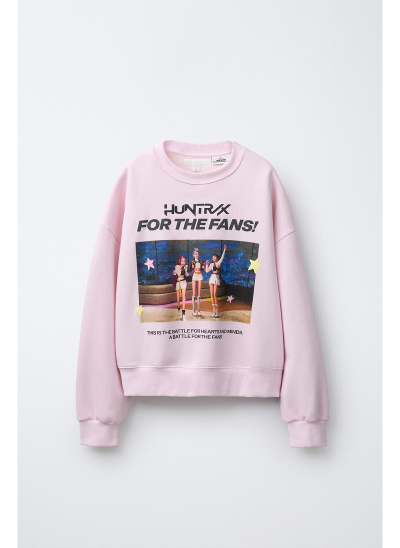 Свитшот kpop demon hunters™ netflix © с принтом Свитшот kpop demon hunters™ netflix © с принтом