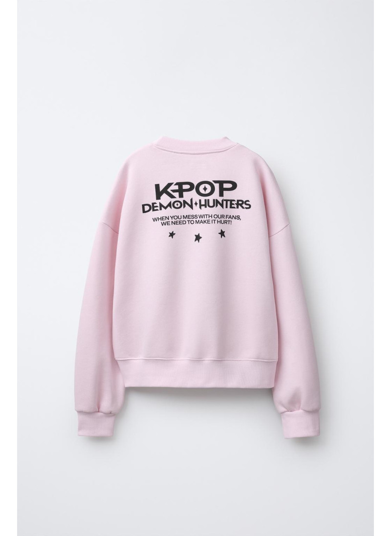 Свитшот kpop demon hunters™ netflix © с принтом Свитшот kpop demon hunters™ netflix © с принтом